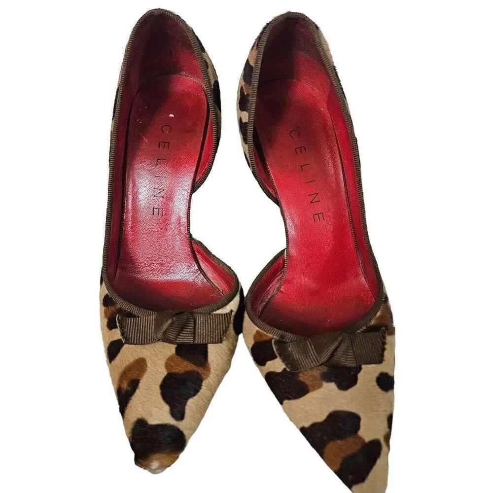 Celine pointed toes Leopard print